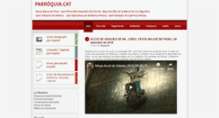 Desktop Screenshot of parroquia.cat